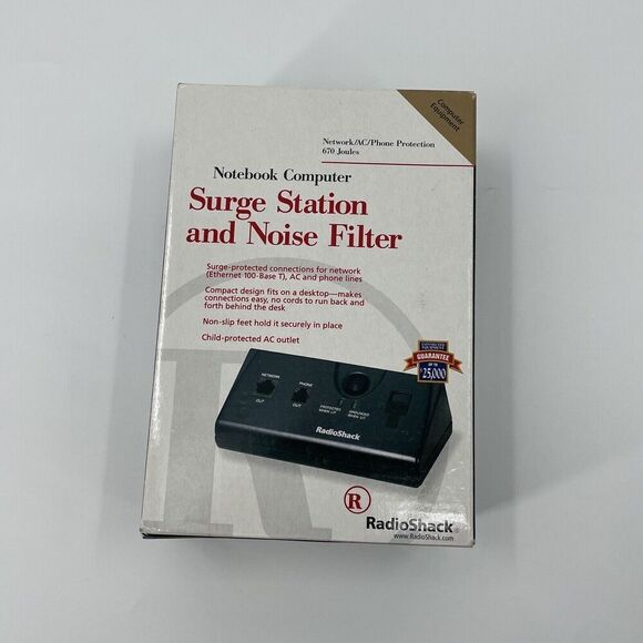 RadioShack Notebook Computer Surge Station And Noise Filter Network/AC/Phone - Picture 1 of 9